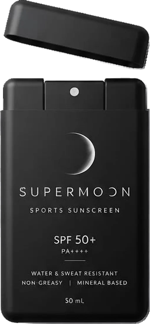 Supermoon Sports Sunscreen spray pack with cap